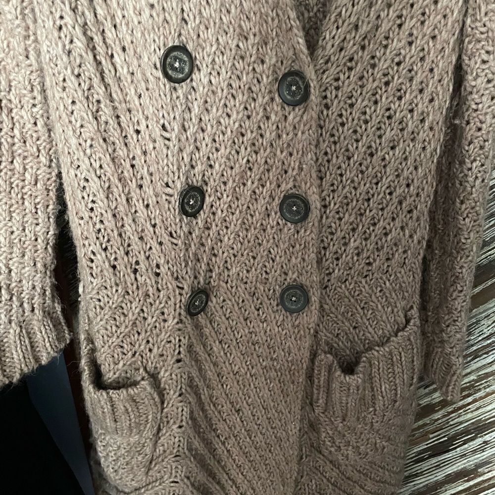 Free People Buttermilk biscuit wool alpaca duster sweater - Picture 10 of 10